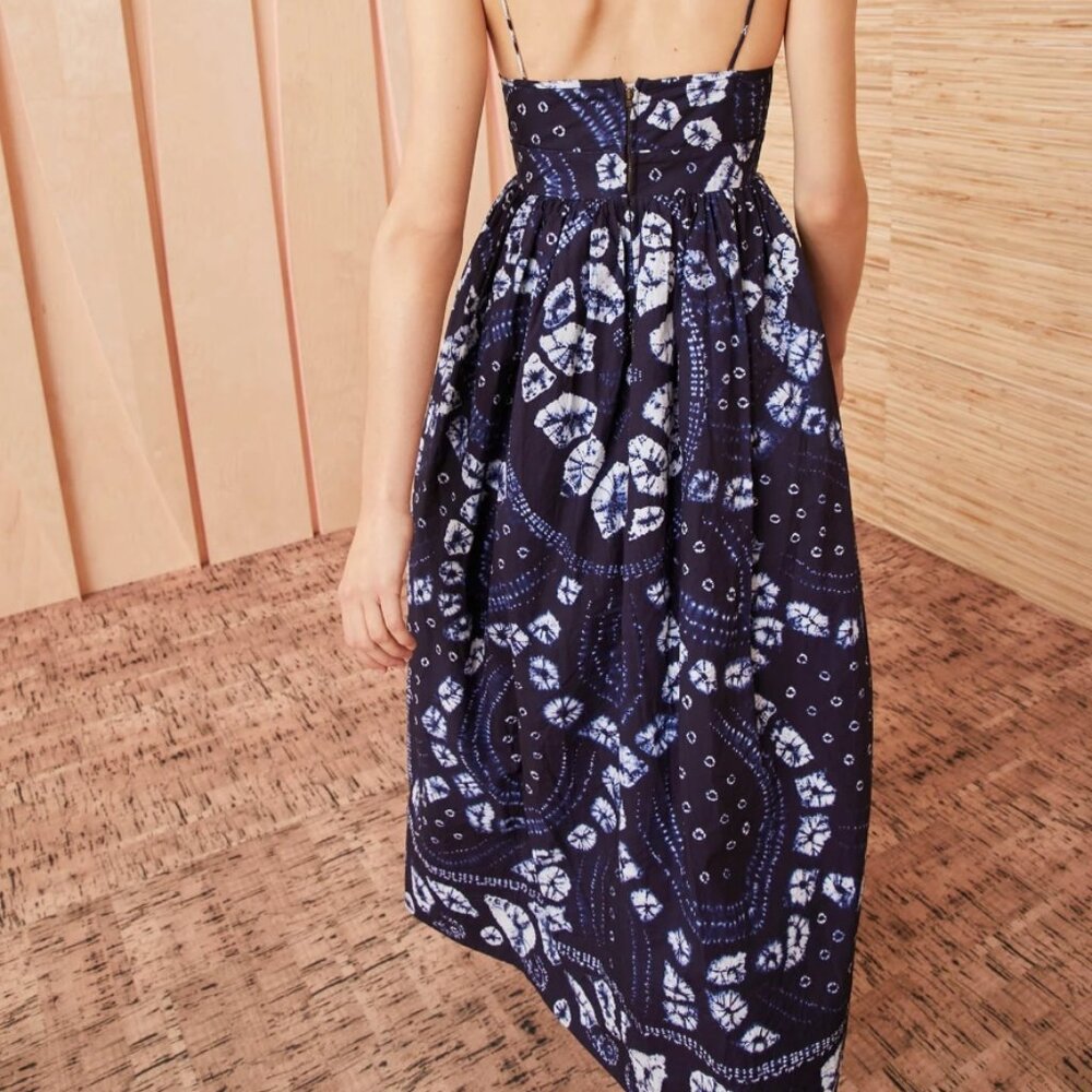 NWOT ULLA JOHNSON Mariza Dress in Indigo $845 - Picture 3 of 9